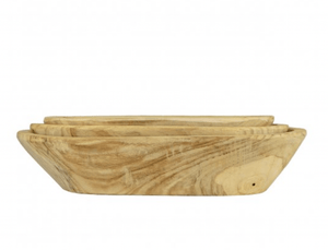 Blue Ocean Traders Natural Oval Dough Bowl