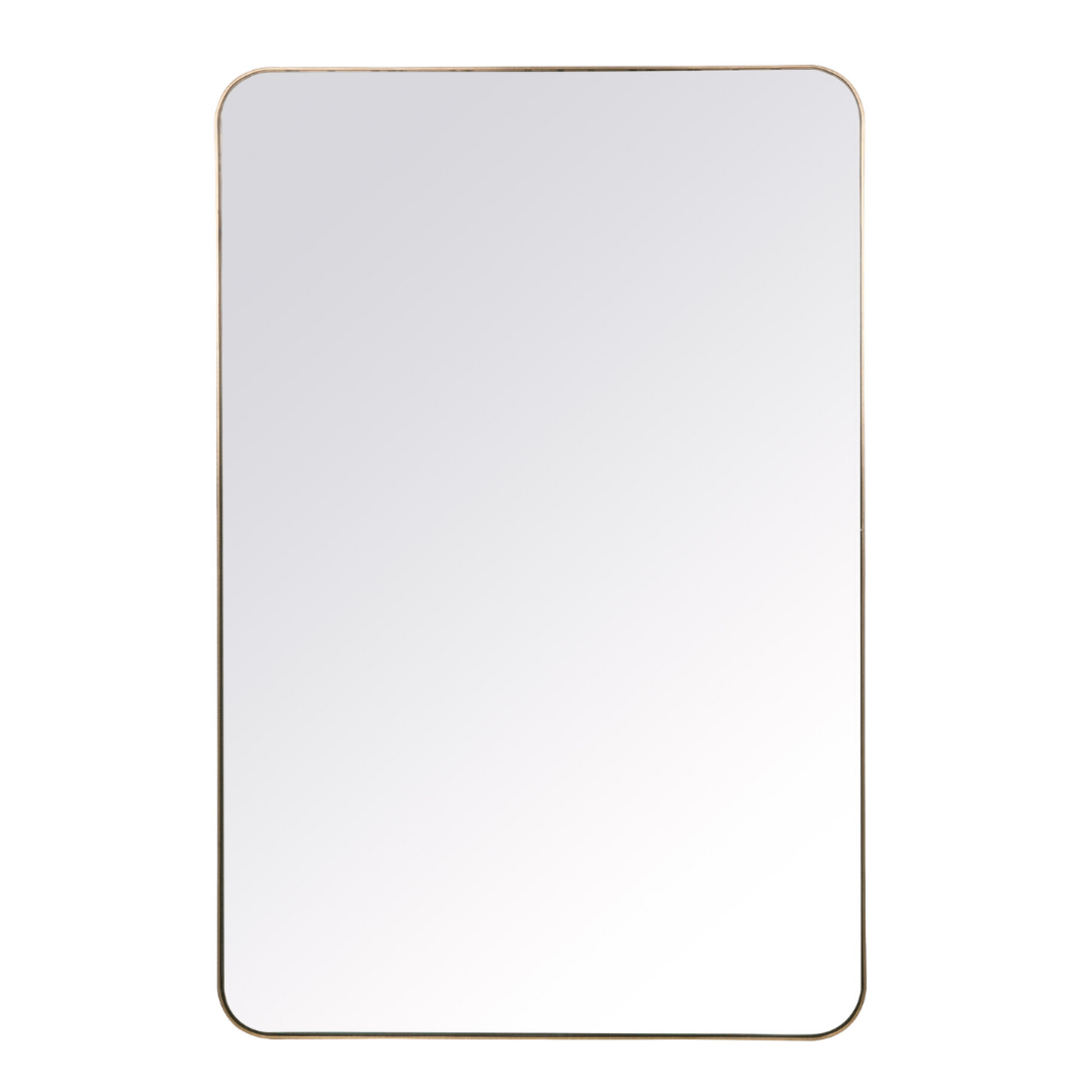 Somerset Gold Rectangle Mirror – Megan Molten