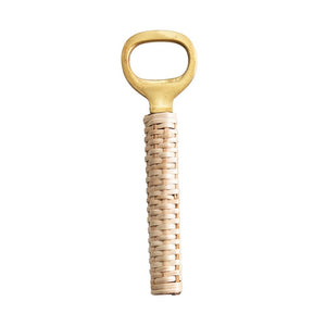 Creative Co-op Bamboo Wrapped Bottle Opener DF3548