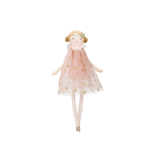 Creative Co-op Cotton Doll w/ Star Dress DF1925