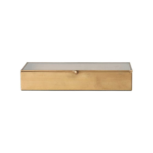 Creative Co-op Mirrored Brass Box Decorative Boxes DF8936