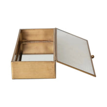 Creative Co-op Mirrored Brass Box Decorative Boxes DF8936
