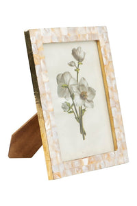 Creative Co-op Pieced Pearl Photo Frame DF2117