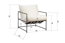 Dovetail Inska Sling Back Chair Chairs DOV12064