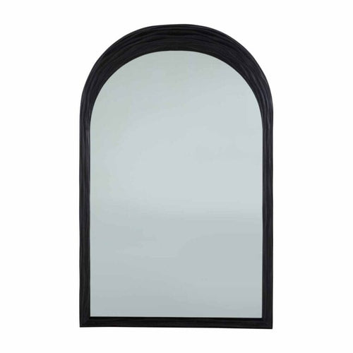 Gabby Swell Carved Wood Mirror Black Mirrors SCH-169130Swell