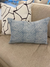 Megan Molten Shop Batik Blue Lumbar Pillow Throw Pillows BatBlue