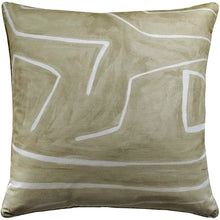 Ryan Studio 22" X 22" square Beige and Ivory Graffito Pillow Pillows 133-5335