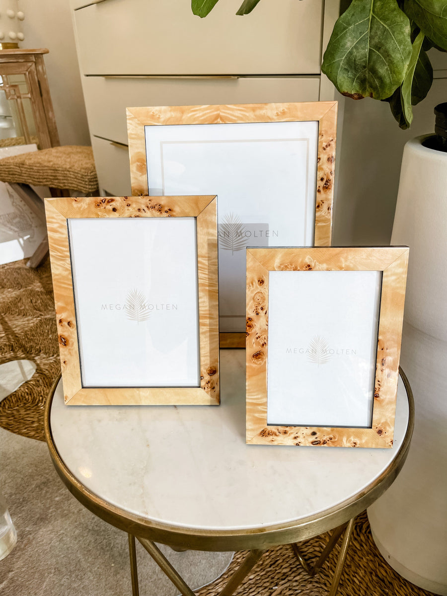 4x6 Burled Wood Picture Frame Assorted - Southern Avenue Company
