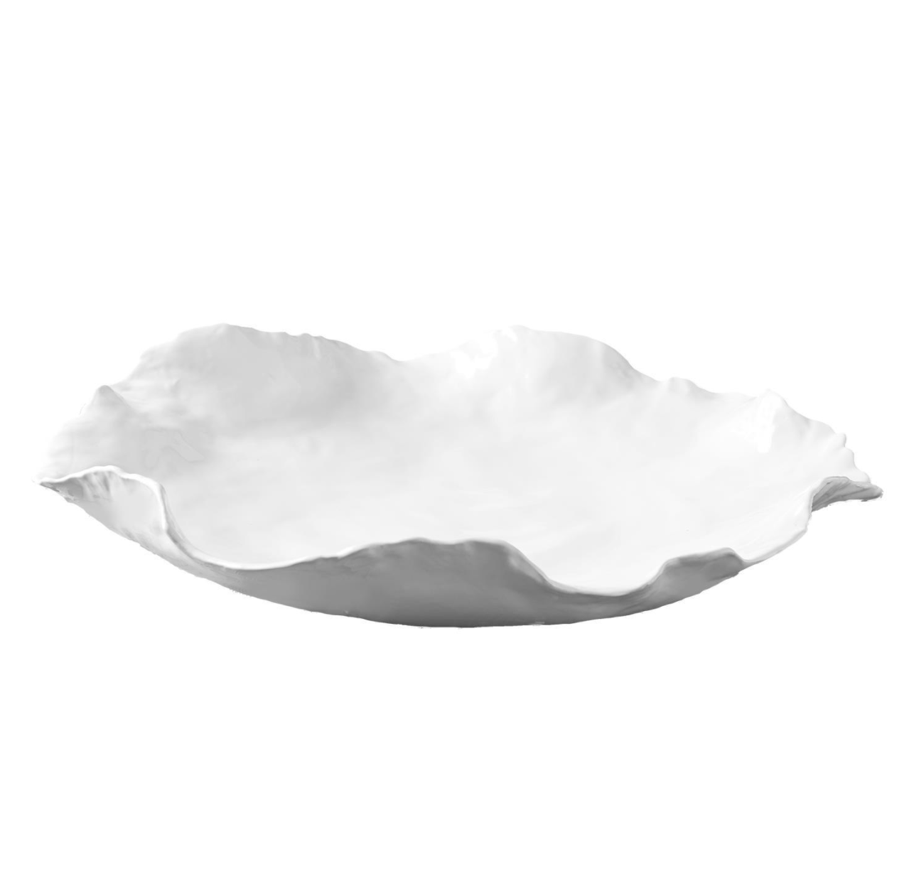 Ceramic White Wavy Bowl, Large – Megan Molten