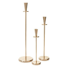 Accent Decor Amberly Gold Candlestick Candle Holders