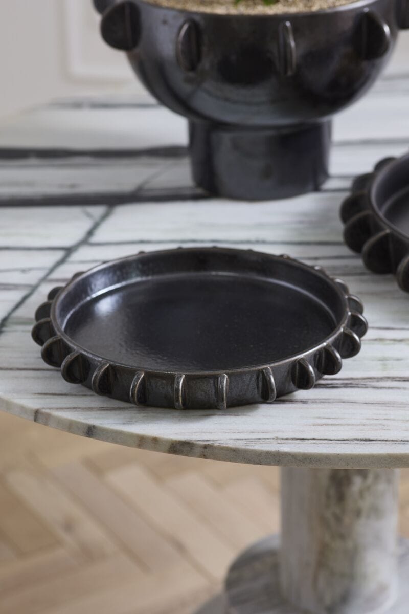 Accent Decor Black Reverie Tray Serving Trays