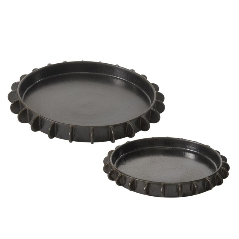 Accent Decor Black Reverie Tray Serving Trays