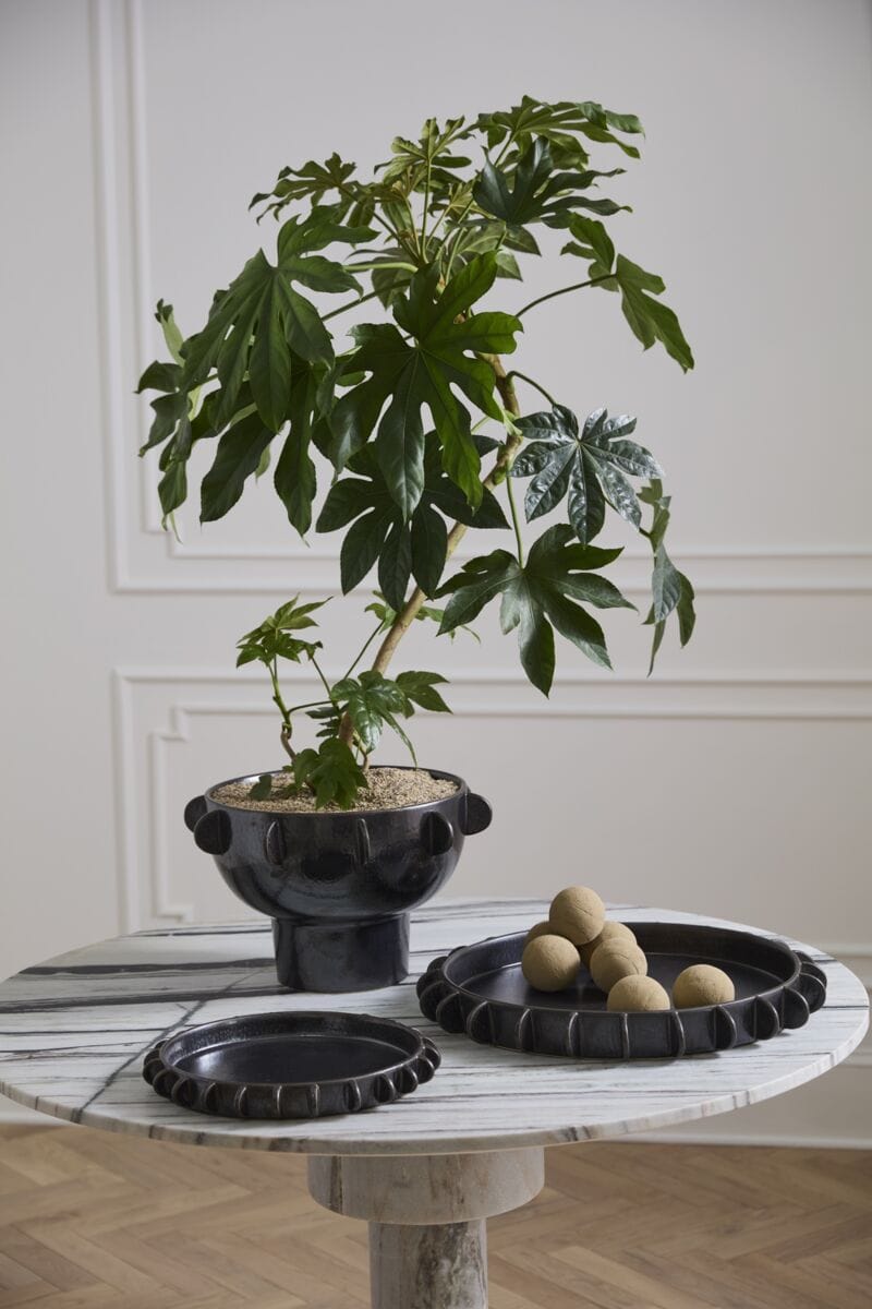 Accent Decor Black Reverie Tray Serving Trays