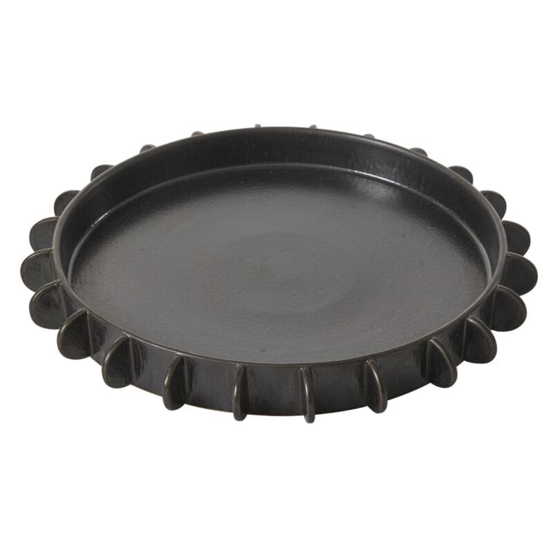 Accent Decor Large Black Reverie Tray Serving Trays 51458.55