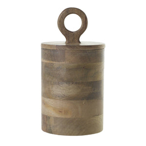 Accent Decor Mango Wood Canister decorative jars