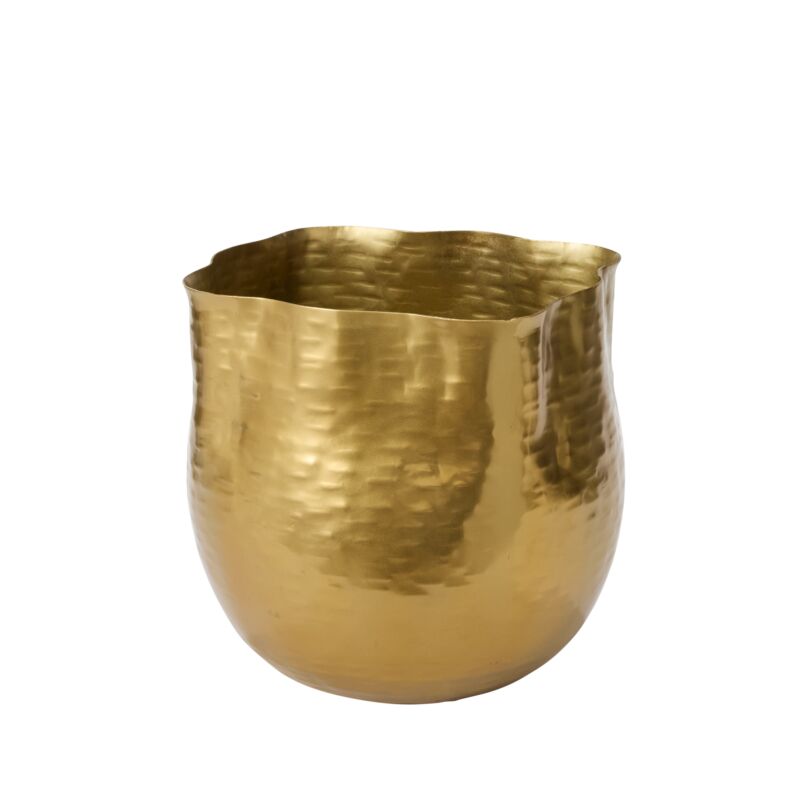 Accent Decor Small Hammered Gold Pot Pots & Planters 74695.40