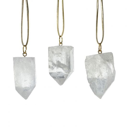 Accent Decor Stone Quartz Ornaments - Set of 3 Seasonal & Holiday Decorations 11340.00