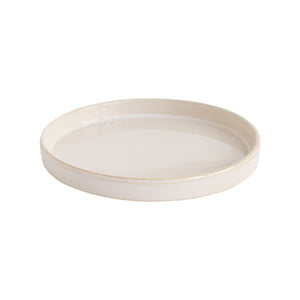 Accent Decor White Ceramic Round Trays Decorative Trays