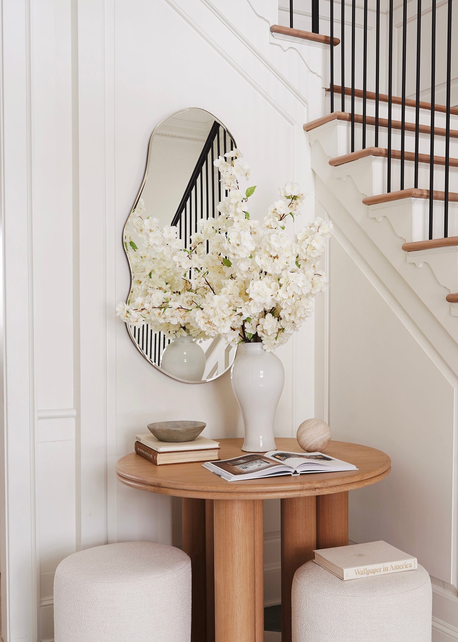 Faux Cherry Blossom in Cream White – Megan Molten