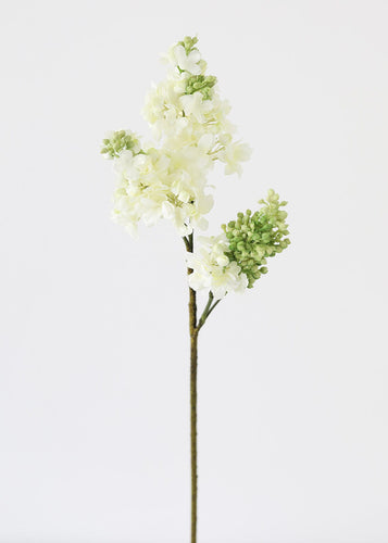 Afloral Lilacs Flower in Cream faux plant SLK-FSL035-CR