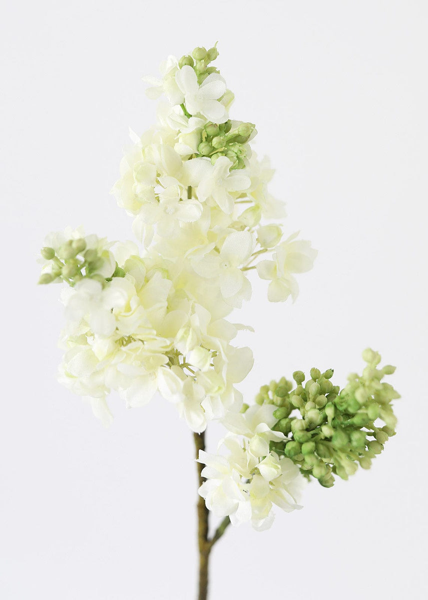 Afloral Lilacs Flower in Cream faux plant SLK-FSL035-CR