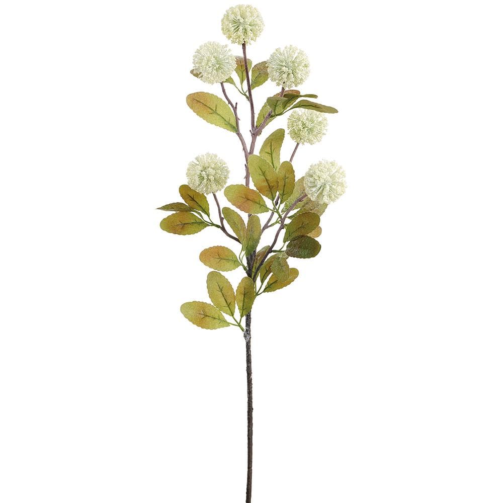 Allstate Floral Allium Ball Spray - Cream faux flower FSA525-CR