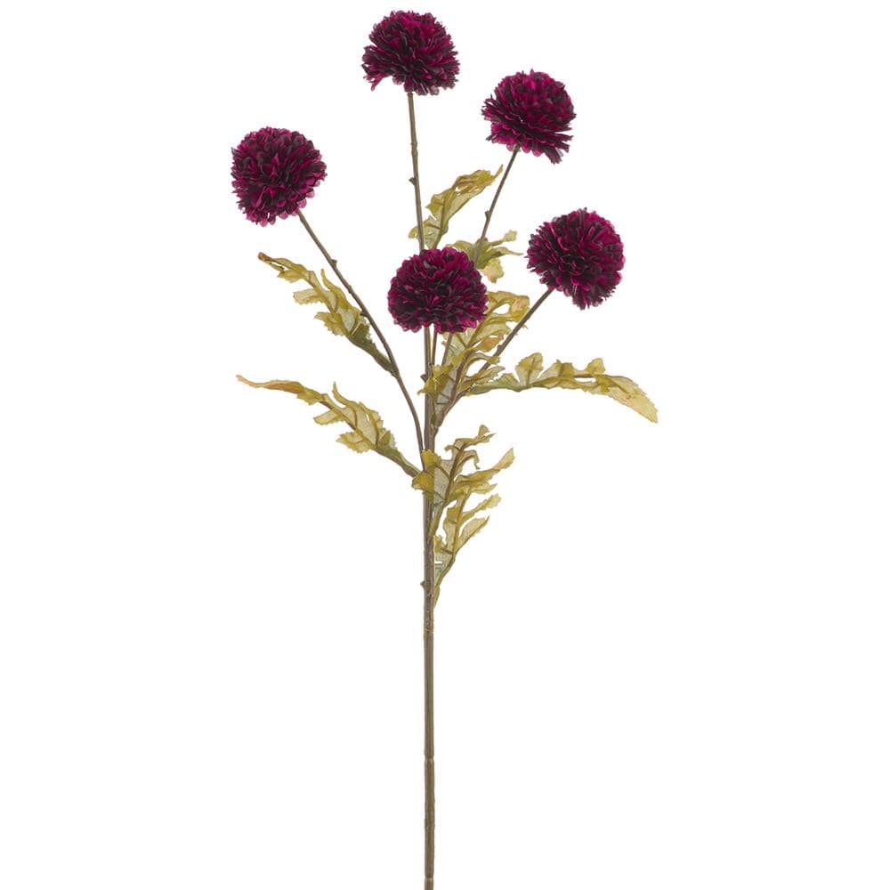 Allstate Floral Ball Mum Spray Faux Branches FSM026-PL
