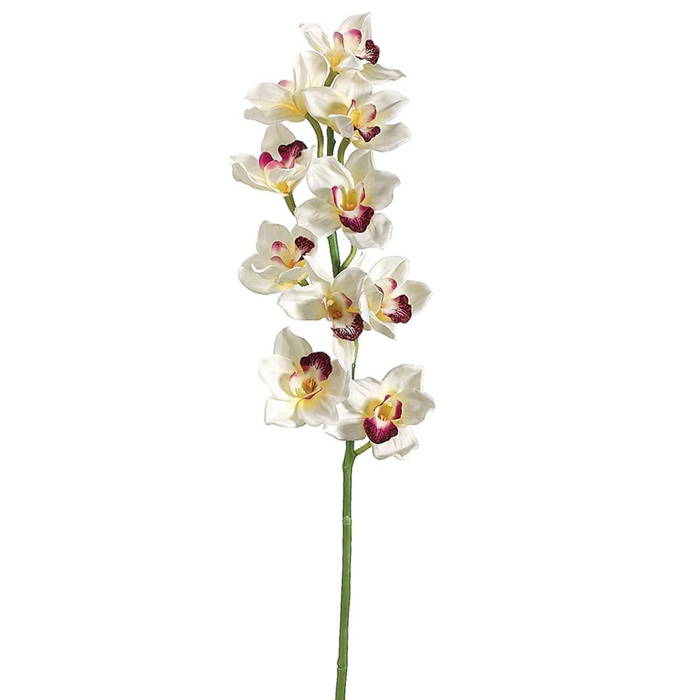 Allstate Floral Cymbidium Spray Faux Plants FSO016-CR/BU
