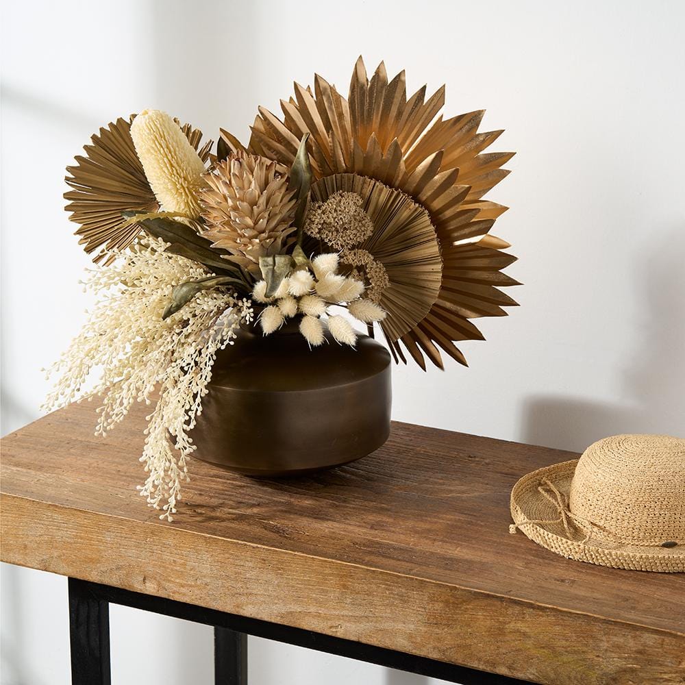 Allstate Floral Fan Palm Leaf Bundle Dried Stem XAB801-CR