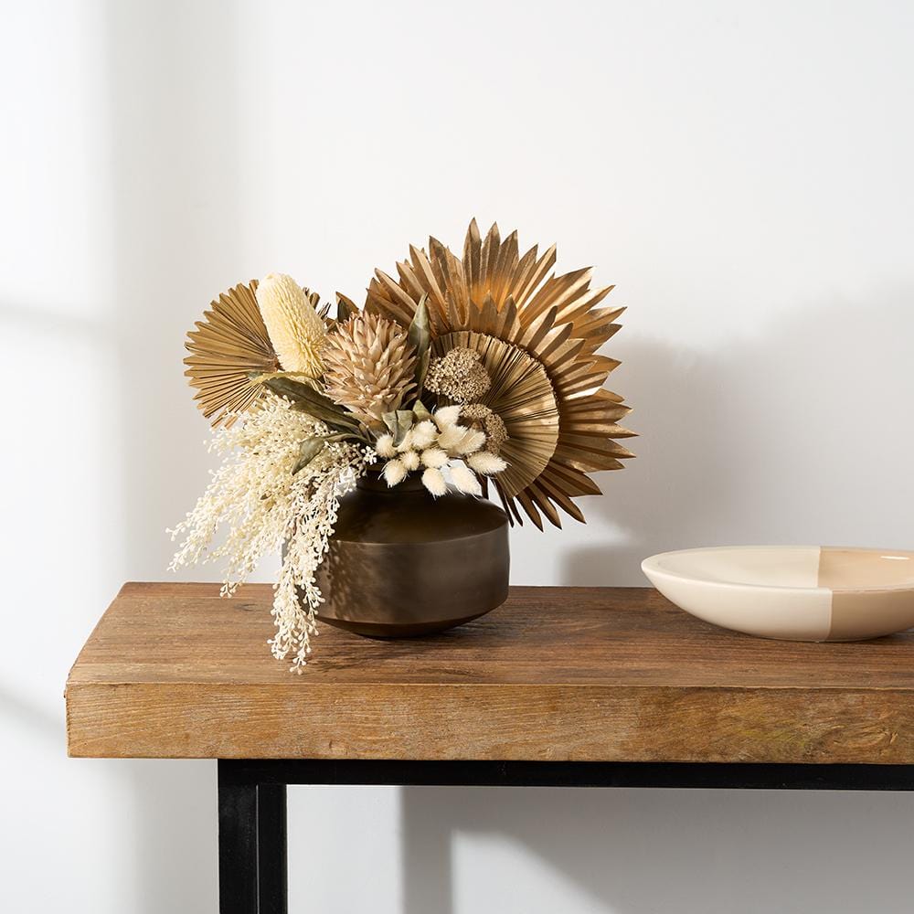 Allstate Floral Fan Palm Leaf Bundle Dried Stem XAB801-CR