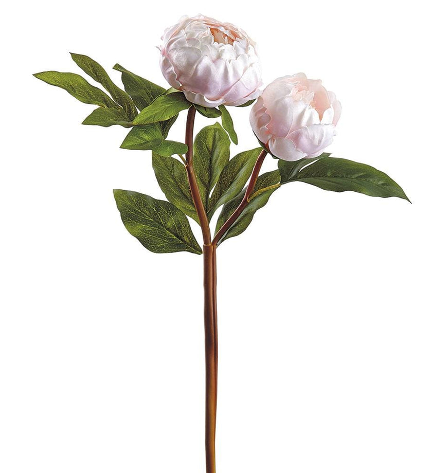 Faux Blush Peony Spray