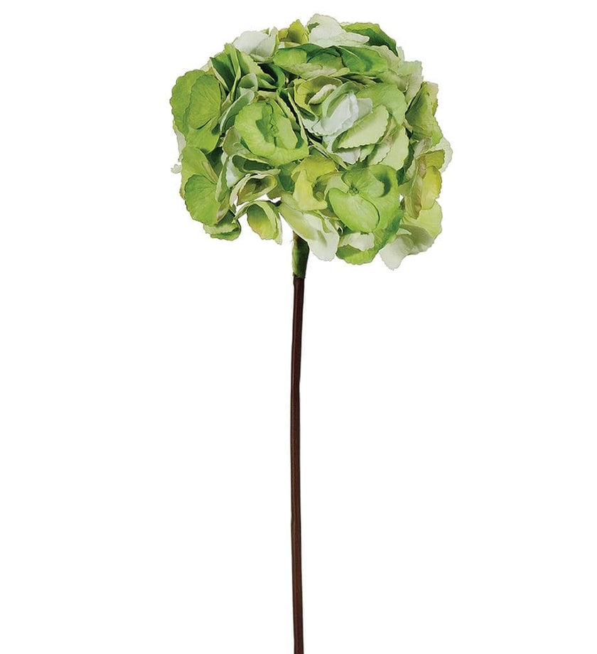 Faux French Hydrangea Spray Green