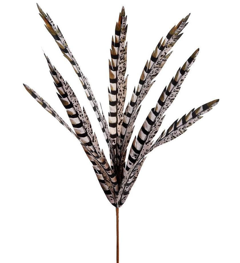 Faux Pheasant Feather Spray