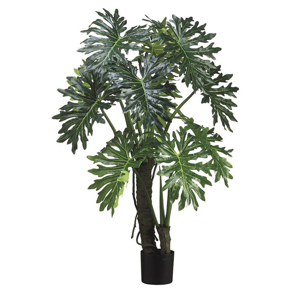 faux philodendron decorum Faux Philodendron Plume Split Leaf Plant