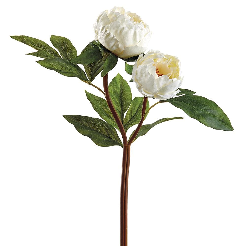 Allstate Floral Faux White Peony Spray Faux Plants FSP025-CR