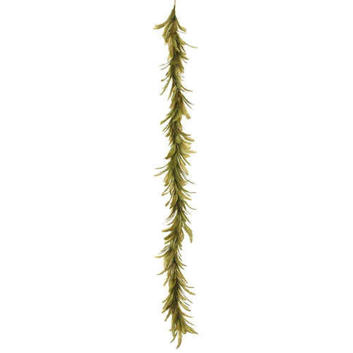 Allstate Floral Feather Garland Garlands AAG007-GR/GY