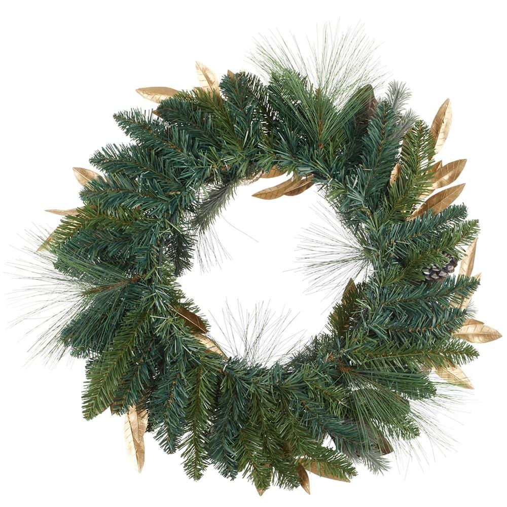 Allstate Floral Glittered Apple/Pomegranate/Pine Cone Wreath Wreaths XDW587-GO/GR