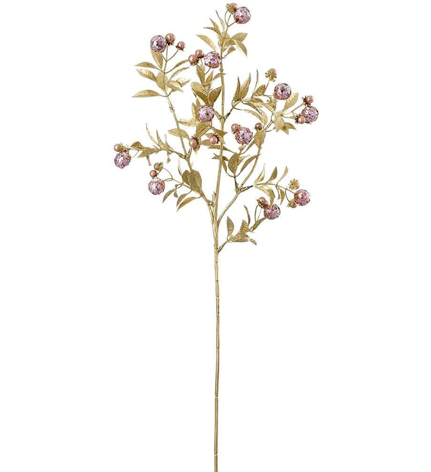 Glittered Berry Spray