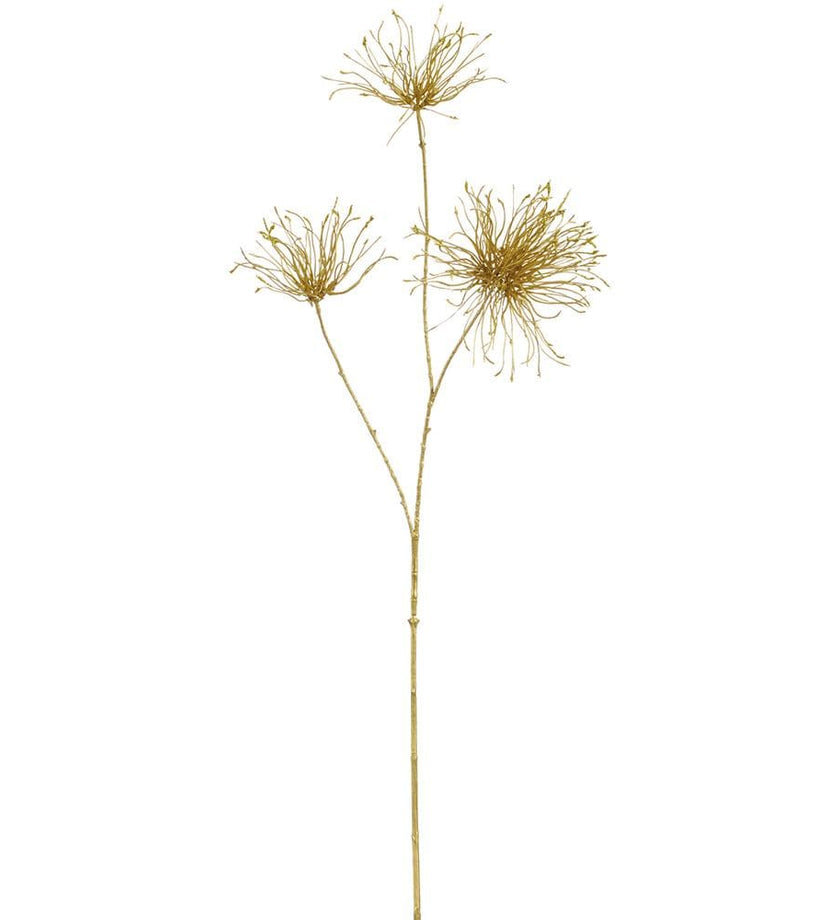 Glittered Metallic Pine Spray