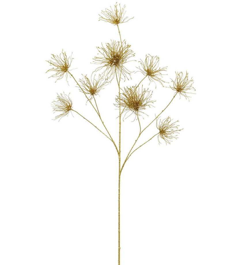 Glittered Metallic Pine Spray