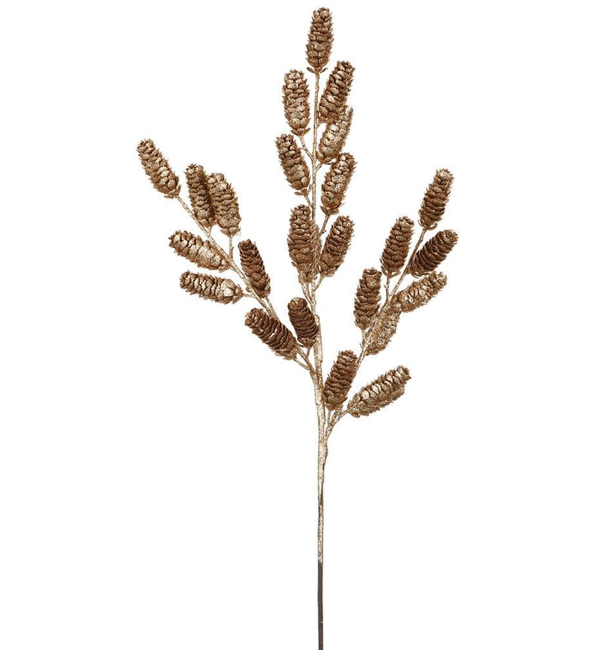 Glittered Pine Cone Spray