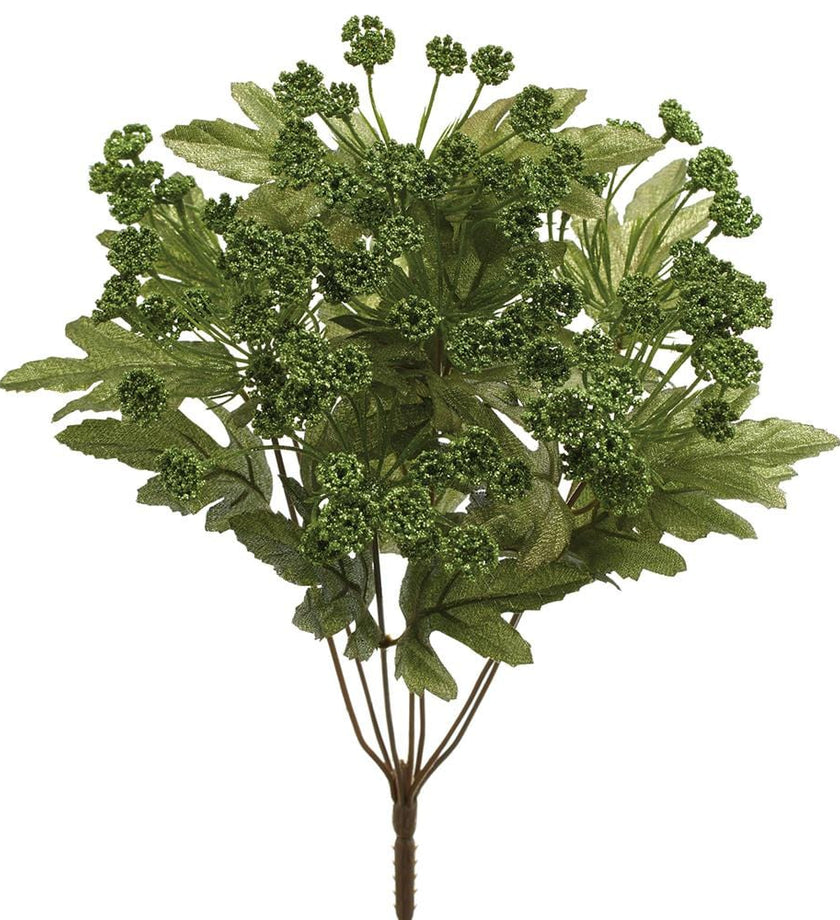 Glittered Queen Anne's Lace Bush