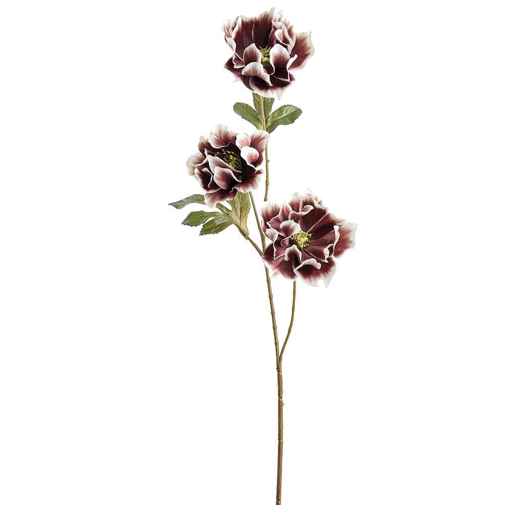 Allstate Floral Helleborus Spray faux flower FSH173-BR/CR