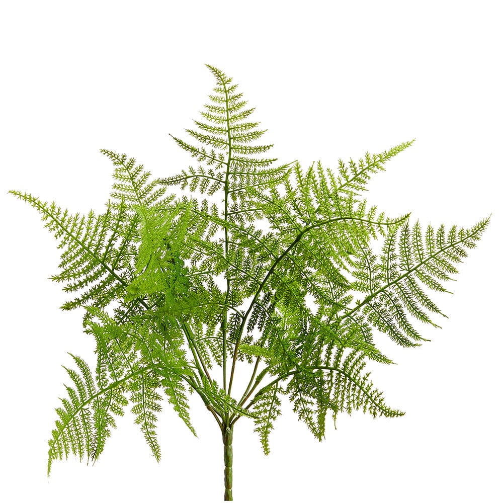 Allstate Floral Leather Fern Bush faux flower PSF261-GR/TT