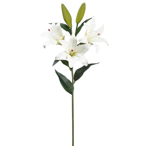 Allstate Floral Lily Spray Faux Plants FSL006-WH