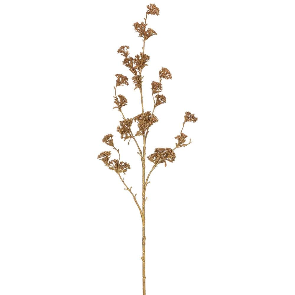 Allstate Floral Mini Berry Spray - Bronze Gold Faux Plants XAQ134-BZ/GO
