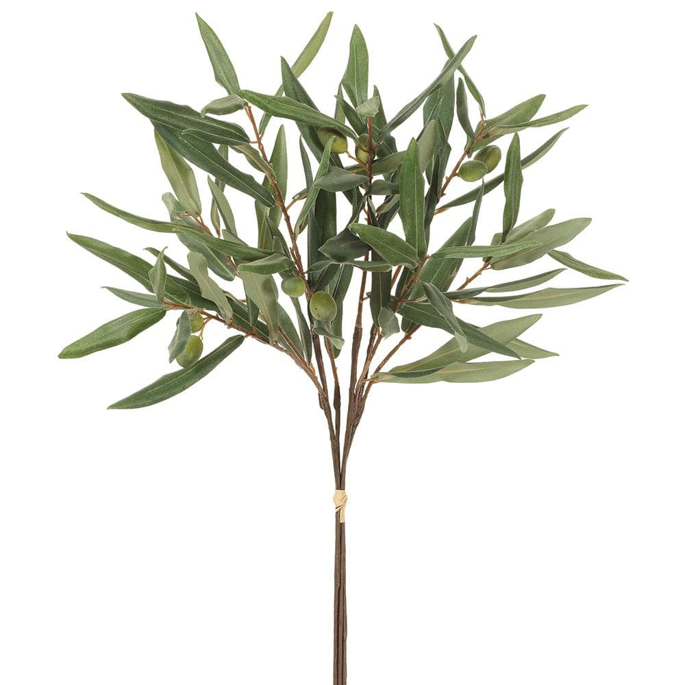 Allstate Floral Olive Branch Bundle Faux Plants VBO380-GR