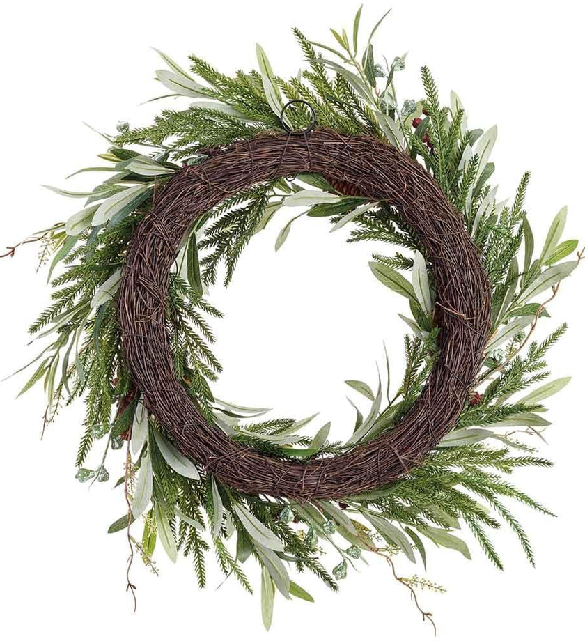Pine Cone/Berry/Eucalyptus/Pine Wreath - secondary