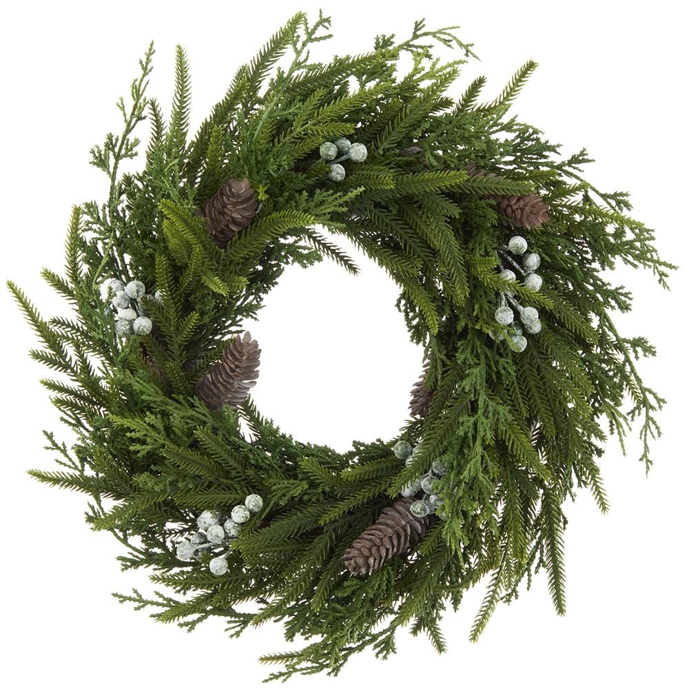 Allstate Floral Pine Cone/Berry/Pine Wreath Wreaths XDW511-GR/BR