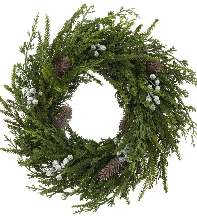 Pine Cone/Berry/Pine Wreath